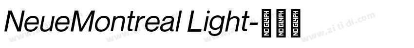 NeueMontreal Light字体转换